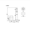 Contenedor de sello de perno de alta seguridad de la logística de aduanas YT-BS607